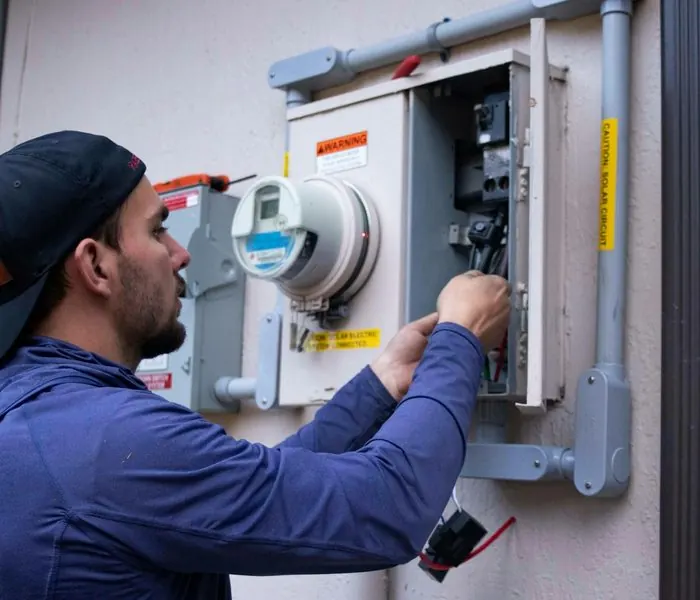 Un technicien Artisan Lefevre en intervention